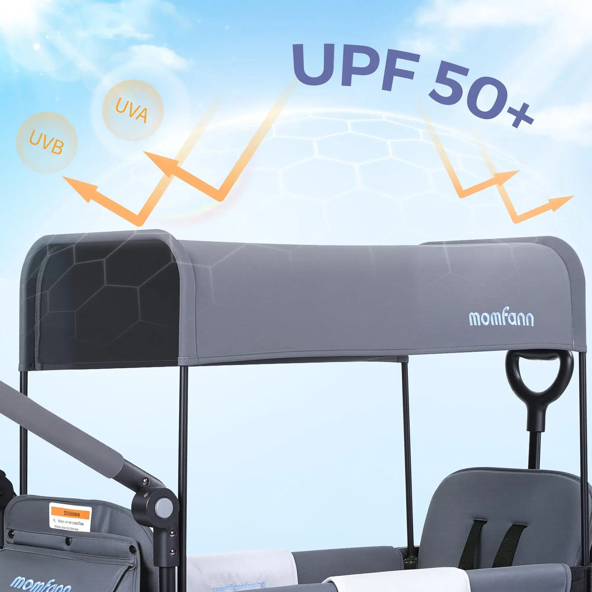 Momfann 2-Seater All-Terrain Stroller Wagon for Kids