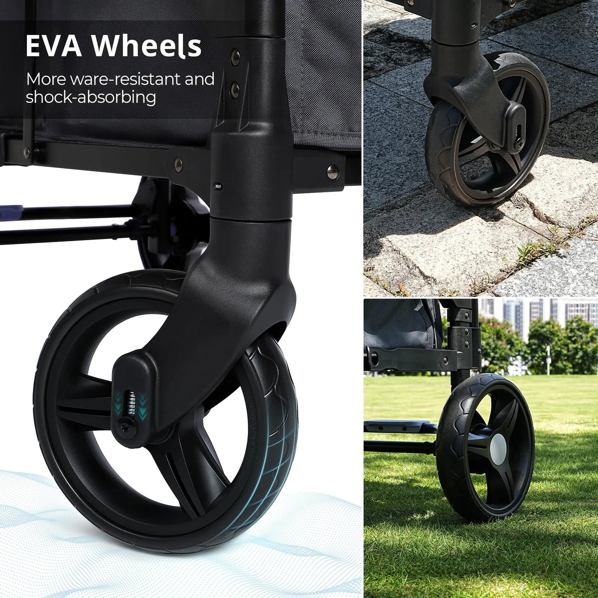 Momfann 2-Seater All-Terrain Stroller Wagon for Kids