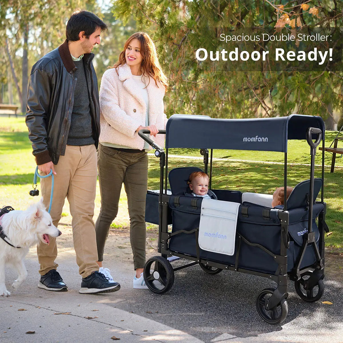 Momfann 2-Seater All-Terrain Stroller Wagon for Kids