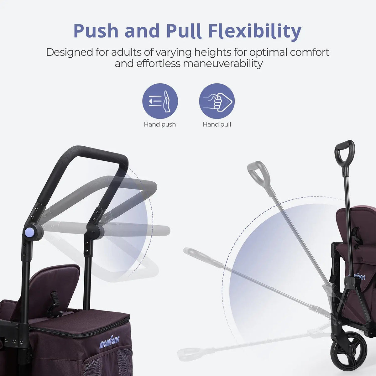 Momfann 2-Seater All-Terrain Stroller Wagon for Kids